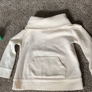 Fleece cowl neck sweatshirt